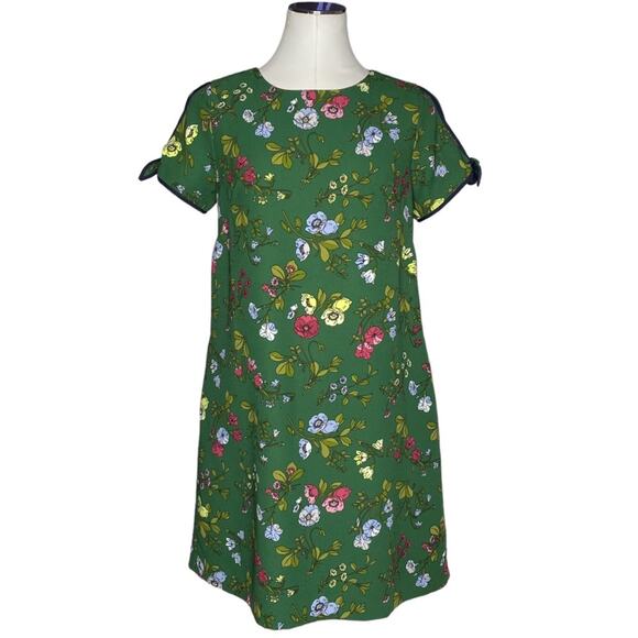 Ann Taylor Floral Tie Sleeve Shift Dress size 8 - Picture 2 of 10